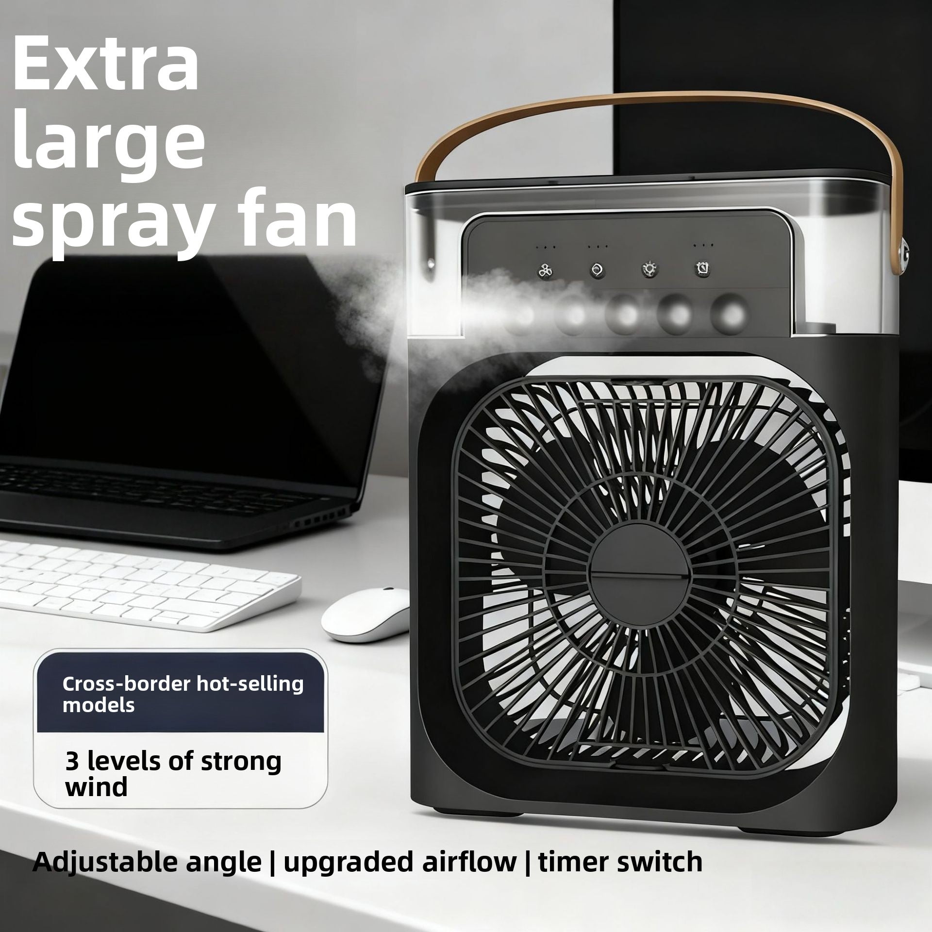 USB Humidifying Spray Fan Portable Desktop Cooler